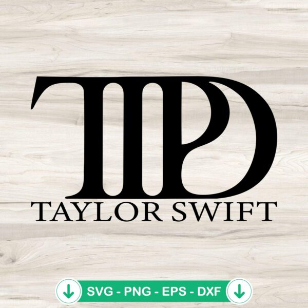 TTPD Taylor Swift SVG file for Cricut cutting projects