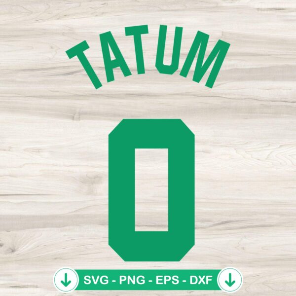 Tatum 0 Celtics SVG file, cricut svg cut file
