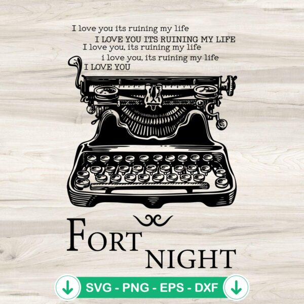 Taylor Swift Fortnight SVG file for cutting machine compatibility