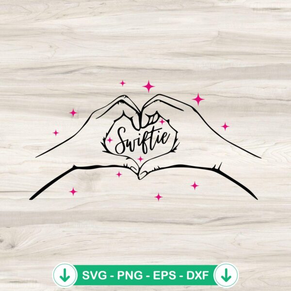 Taylor Swift Hand Heart SVG file for cricut cut files