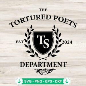 Taylor Swift New Album 2024 TTPD svg file for Cricut