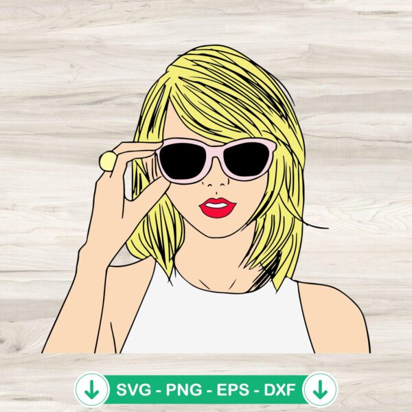 Taylor Swift svg file for cricut, cutting file, silhouette vector clipart