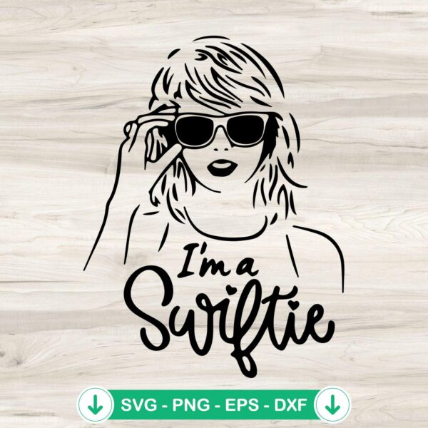 Taylor Swift Silhouette SVG file for Cricut cutting machine