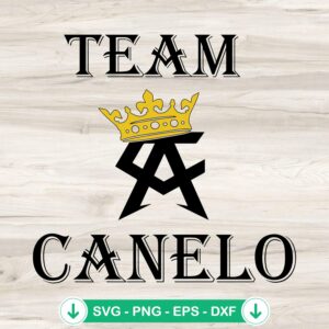 Team Canelo SVG file for Cricut and DIY projects