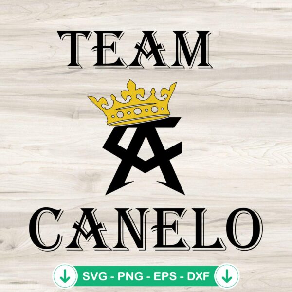 Team Canelo SVG file for Cricut and DIY projects
