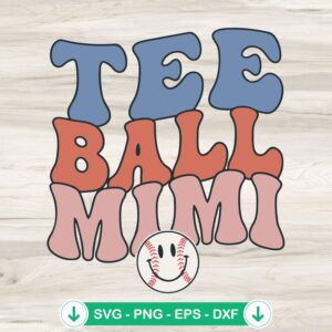 Tee Ball Mini SVG file for Cricut, cutting file