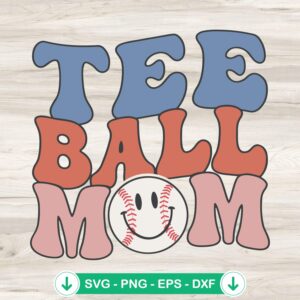 Tee Ball Mom svg file, cricut svg cut file for crafts