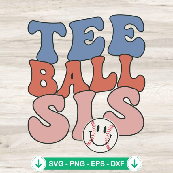 Tee Ball Sis SVG file for Cricut cutting machines