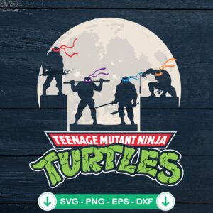 Teenage Mutant Ninja Turtles Moon SVG file for cutting machines