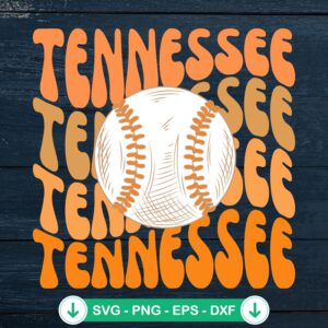 Tennessee Baseball SVG file for Cricut cutting machine
