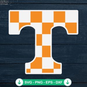 Tennessee Vols Checkered SVG file for Cricut and cutting machine