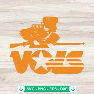 Tennessee Vols Rifleman SVG file for Cricut cutting machine