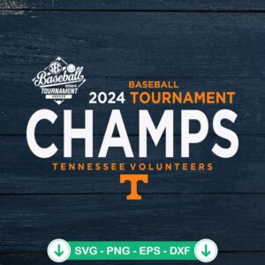 Tennessee Volunteers 2024 SEC Baseball Tournament Champs SVG file, cricut svg, cutting file