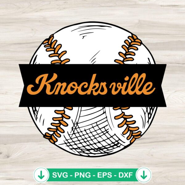 Tennessee Volunteers SVG file for baseball crafts and DIY projects