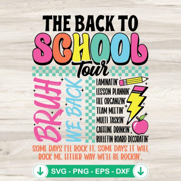 Back to School SVG file, cricut svg, cut file - Bruh We Back