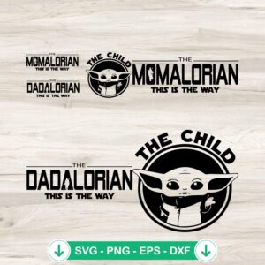 The Child Baby Yoda SVG file for Cricut cutting machines