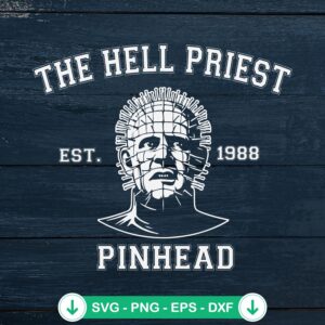 Hellraiser Pinhead SVG file for Cricut cutting machine