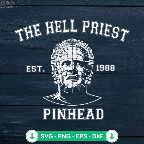 Hellraiser Pinhead SVG file for Cricut cutting machine