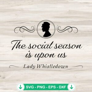 Bridgerton Lady Whistledown SVG file for cutting machines