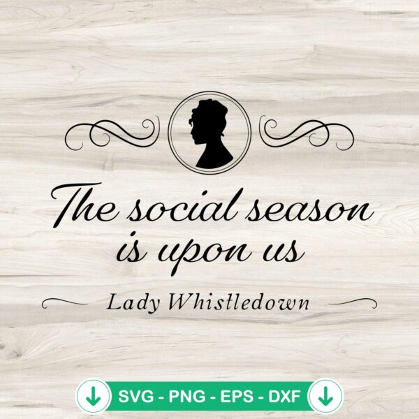 Bridgerton Lady Whistledown SVG file for cutting machines