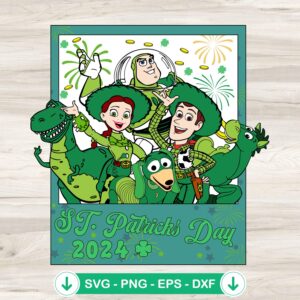 Toy Story St Patricks Day SVG file for Cricut cutting machine