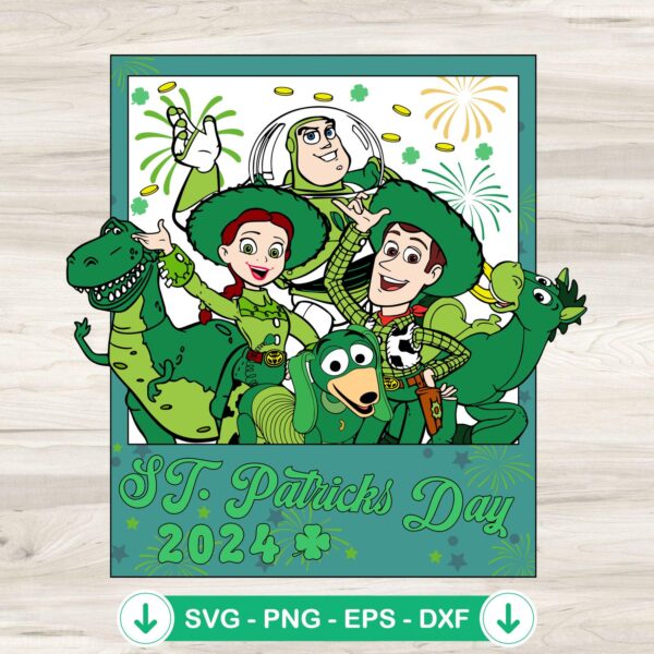 Toy Story St Patricks Day SVG file for Cricut cutting machine