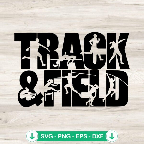 Track And Field svg file for cutting machines, cricut svg cut file