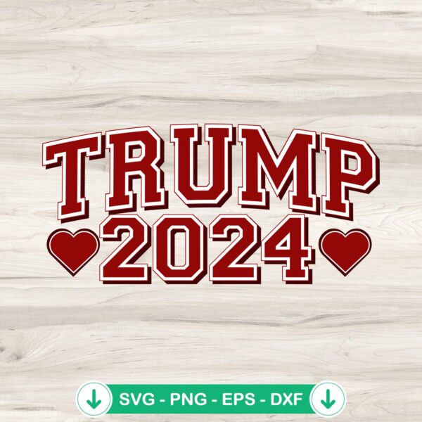 Trump 2024 SVG file for Cricut and cutting machine