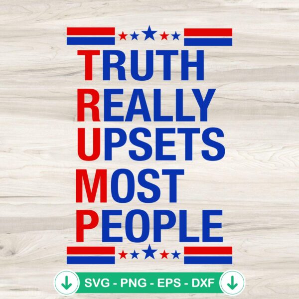 Trump Truth Really Upsets SVG file for Cricut cutting file