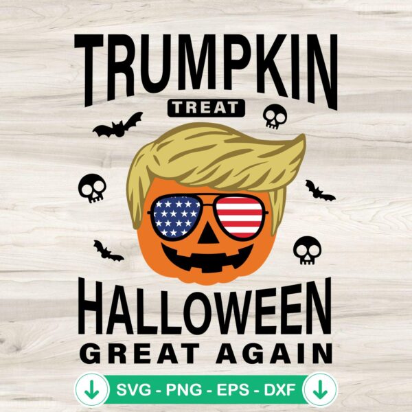 Trumpkin Treat Halloween SVG file for Cricut cutting machine