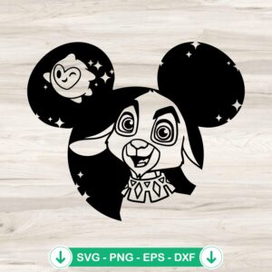 Valentino And Star Mickey Ears svg file for Cricut cutting