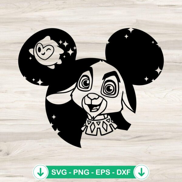 Valentino And Star Mickey Ears svg file for Cricut cutting