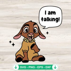 Valentino I Am Talking SVG file for Cricut cutting machine