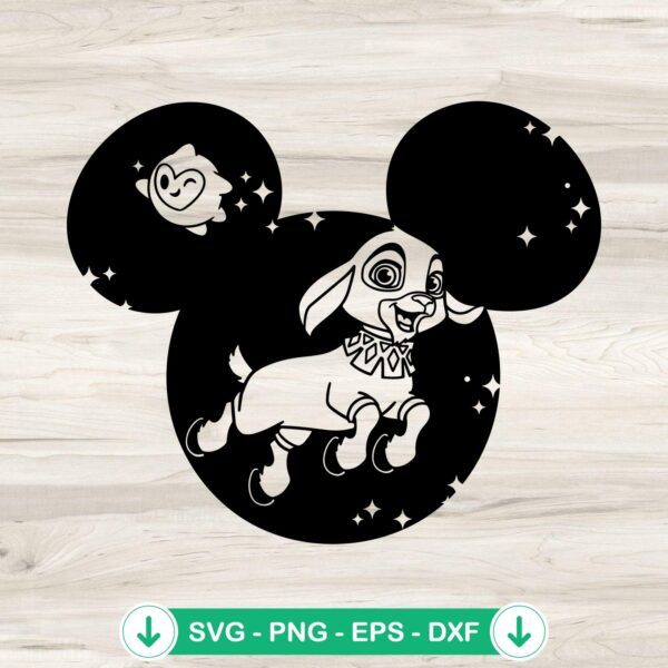 Valentino Wish Mickey Head SVG file for cricut or cutting machine