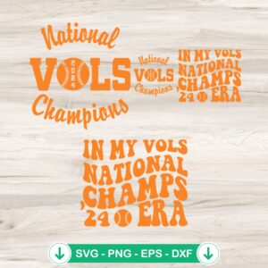 Vols Baseball National Champions 2024 SVG file for cricut