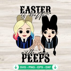Wednesday Addams Easter SVG file for Cricut and DIY crafts