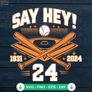 Willie Mays 1931 2024 SVG file for Cricut and DIY projects