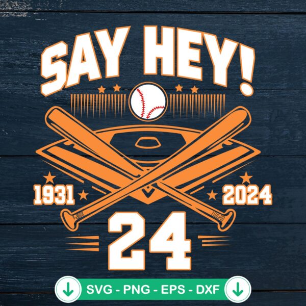 Willie Mays 1931 2024 SVG file for Cricut and DIY projects