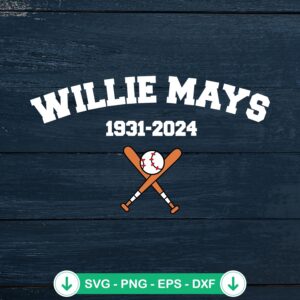 Willie Mays svg file for Cricut and Silhouette cutting file