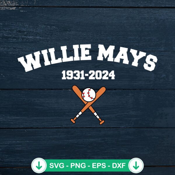Willie Mays svg file for Cricut and Silhouette cutting file