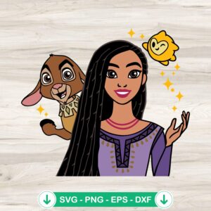 Wish Asha and Valentino SVG file, cricut svg cutting file
