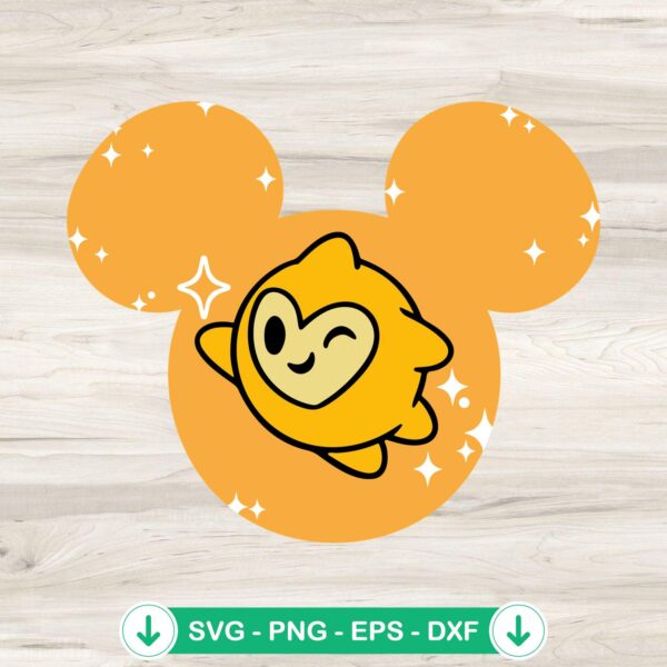 Wish Star Mickey Ears SVG file for Cricut cutting machine
