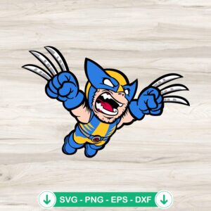 Wolverine Super Mario Bros svg file cutting file