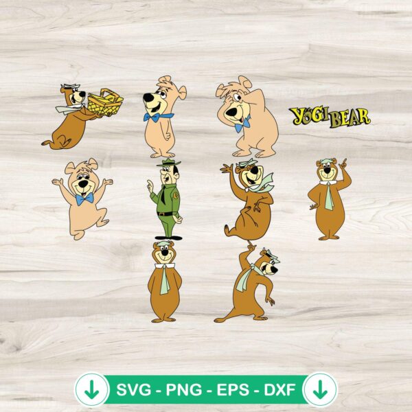 Yogi Bear SVG file for Cricut - Yogi Bear cartoon cutting file