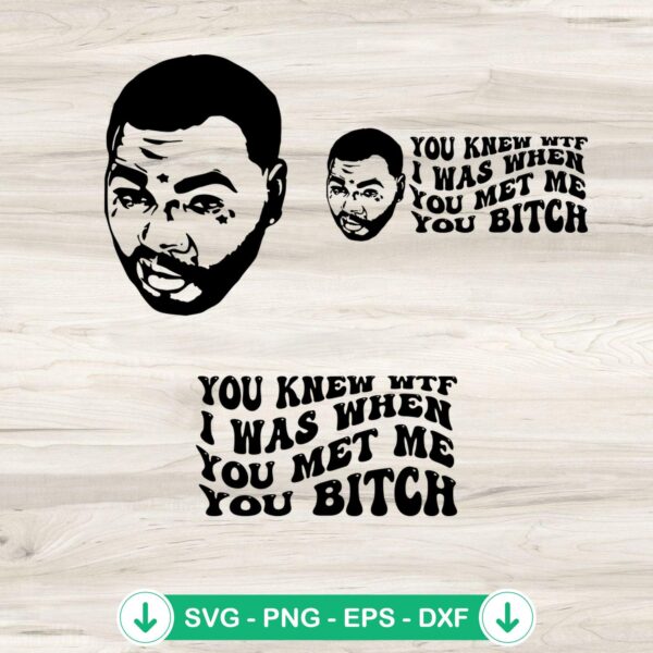 You Knew WTF I Was SVG file for Cricut and cutting machine
