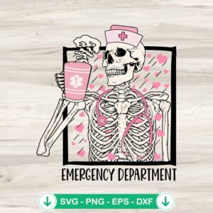 Emergency Department Valentine SVG file for Cricut cut files