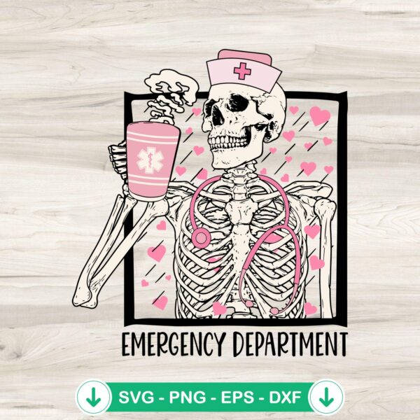 Emergency Department Valentine SVG file for Cricut cut files