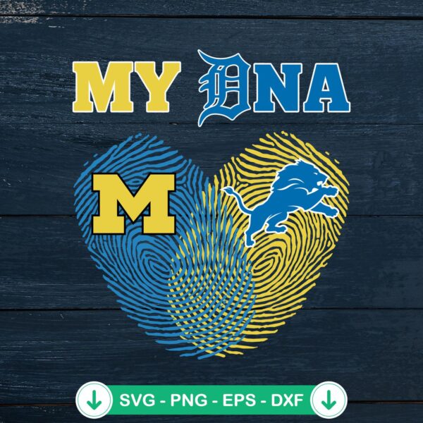 My DNA Heart Football SVG file for Cricut and cutting machines