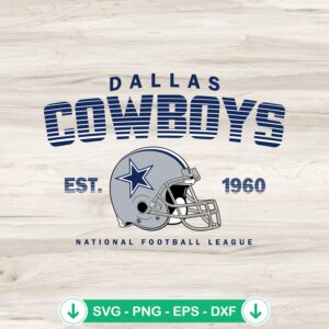 Dallas Cowboys Est. 1960 Retro svg file for Cricut and cutting machines