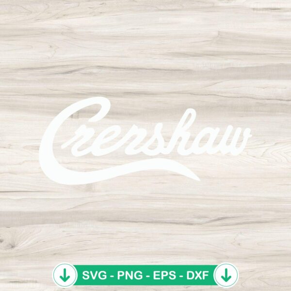 Crenshaw Limited Edition svg file for Cricut cutting projects